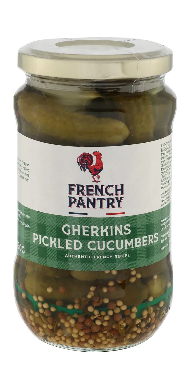 French Pantry Gherkins Pickled Cucumber, 190g