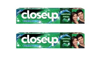 Closeup Triple Fresh Gel Toothpaste Menthol Fresh 2x120ml