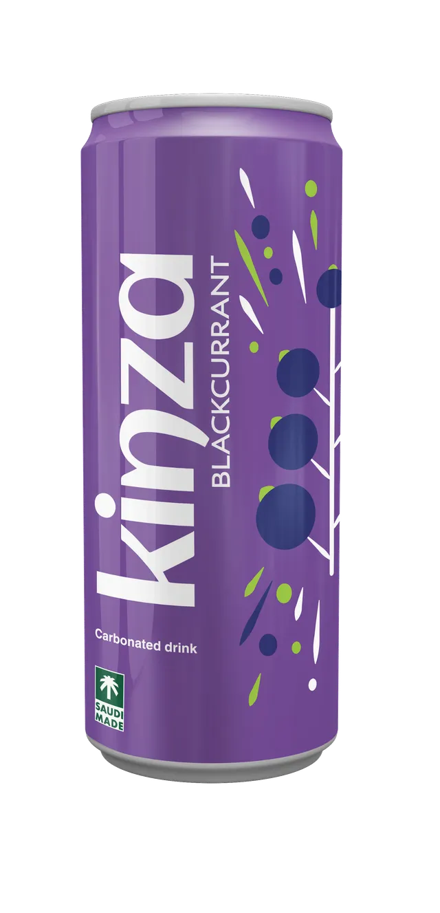 كينزا مشروب غازي كشمش أسود علبة، 250ml