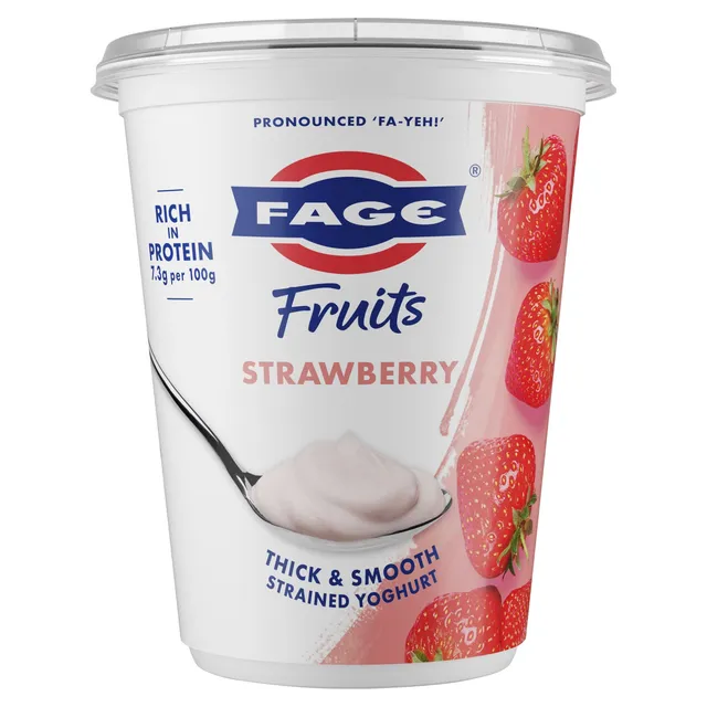 Fage Total 0% Strawberry Greek Yoghurt, 380g