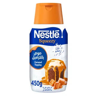 Nestle Squeezy Condensed Milk Topping Caramel Flavor, 450g