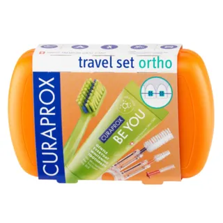 Curaprox Ortho Dental Cleaning Travel Set Orange 10ml