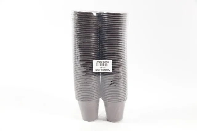 Sparkle Plastic Cup - Brown, 4oz