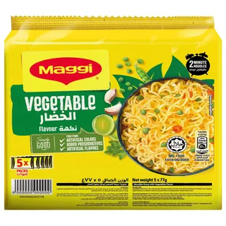 ماجي 2 دقيقة نودلز خضار، 5x77g