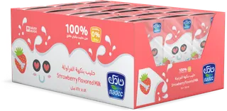 نادك حليب فراولة UHT، 18x125مل
