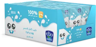 نادك حليب UHT كامل الدسم, 18x125ml