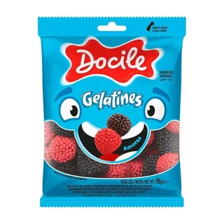 Docile Gelatines Berries Candy, 15g