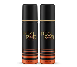 ريل مان مانلي عطر فريش مود مزيل عرق، 2x150ml