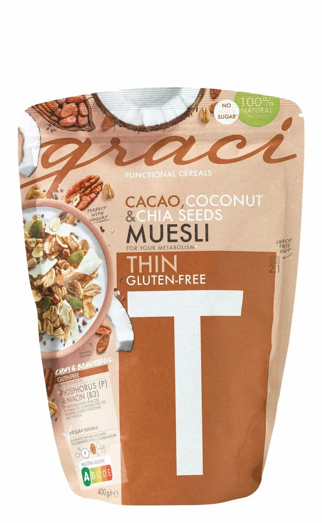 Graci Functional Cereals Thin Gluten Free Muesli, 400g