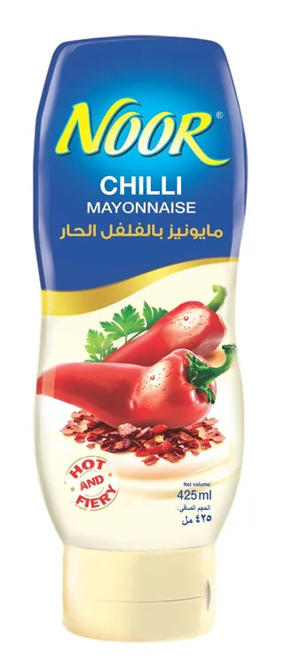 نور تشيلي مايونيز زجاجة قابلة للعصر، 425ml