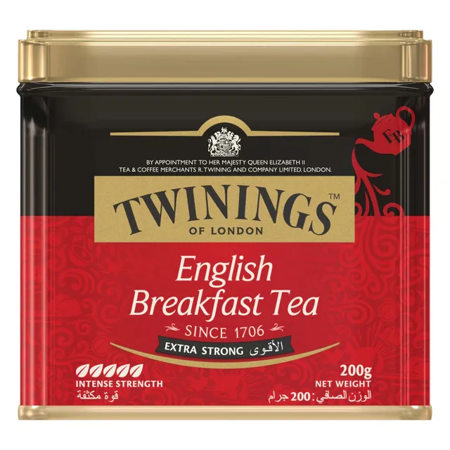 Twinings English Breakfast Extra Tea Tin, 200g