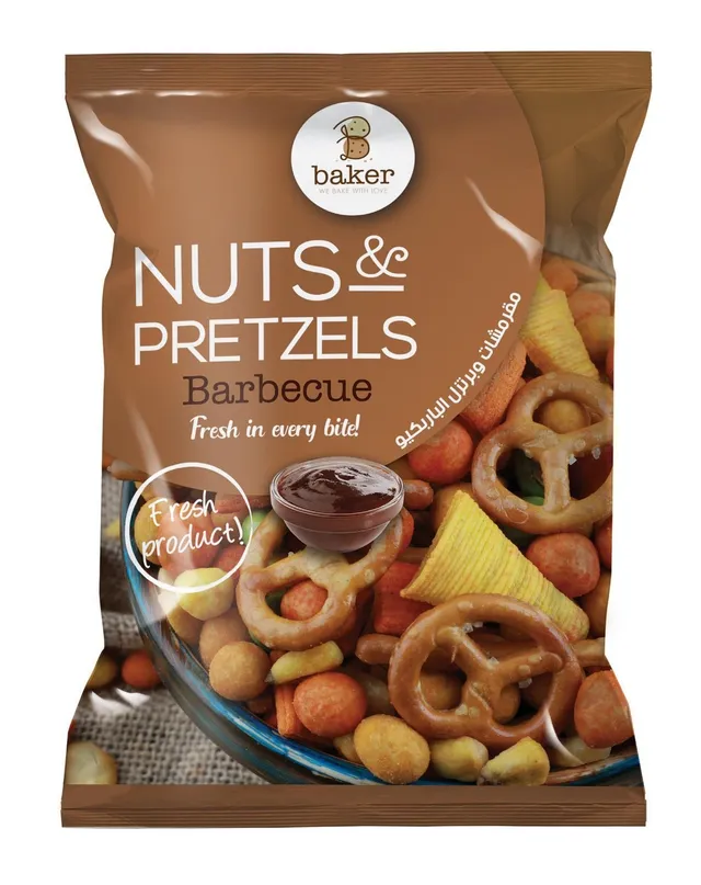 Baker Nuts & Pretzels Barbecue 270 gm
