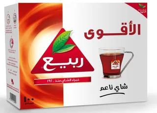 رابيع إكسترا سترونج فاين أكياس شاي أسود، 100x2g
