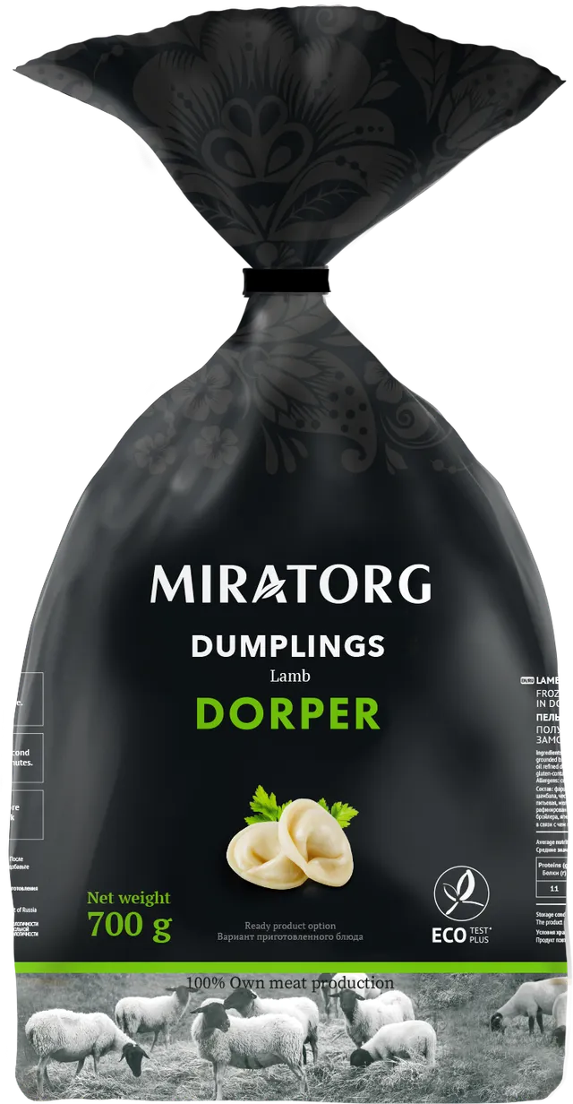 Miratorg Frozen Lamb Dorper Dumplings, 700g