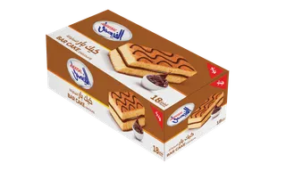 Al Faysal Vanilla Bar Cake Filled with Chocolate Cream, 450g