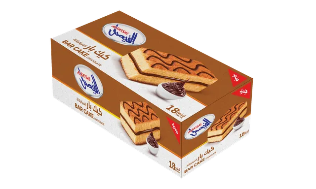 Al Faysal Vanilla Bar Cake Filled with Chocolate Cream, 450g