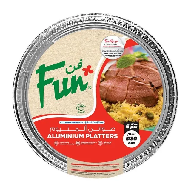 فان صينية ألومنيوم 30سم، باك من 5