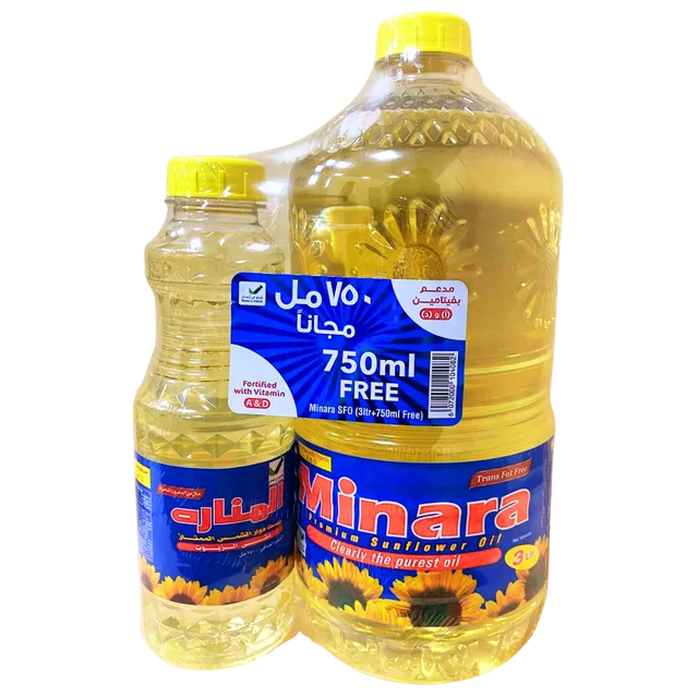 مينارا زيت دوار الشمس 2x3لتر +1.5لتر دائري مجاني