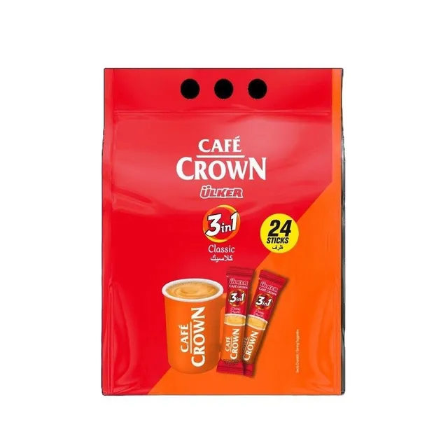 Cafe Crown Classic Instant Coffee Sticks Pouch, 24x17.5g