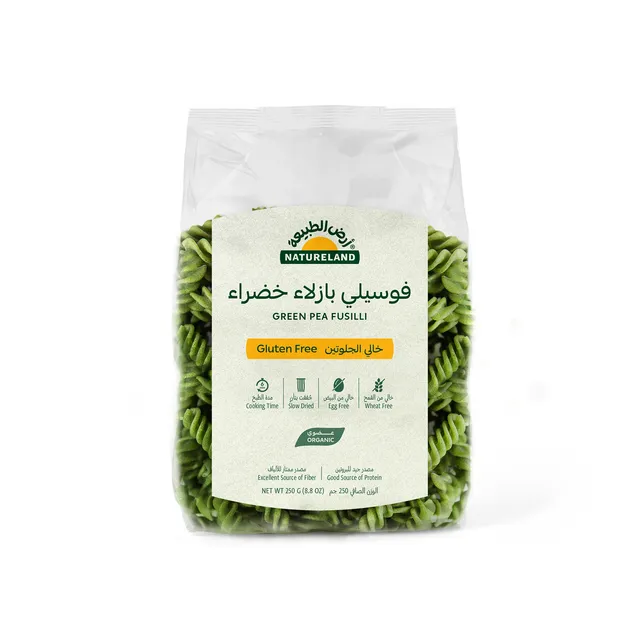 Natureland Organic Gluten Free Green Pea Fusilli Pasta, 250g