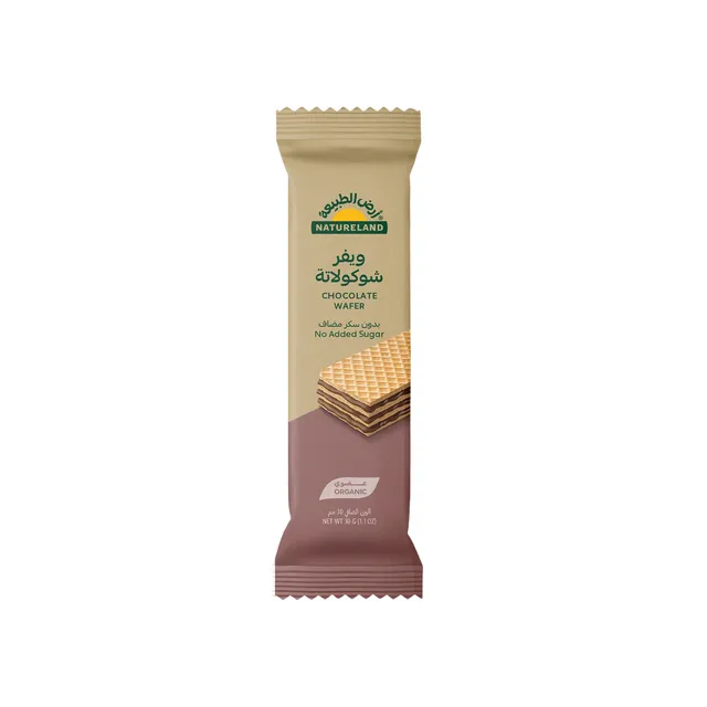 Natureland No Added Sugar Chocolate Wafer, 30g