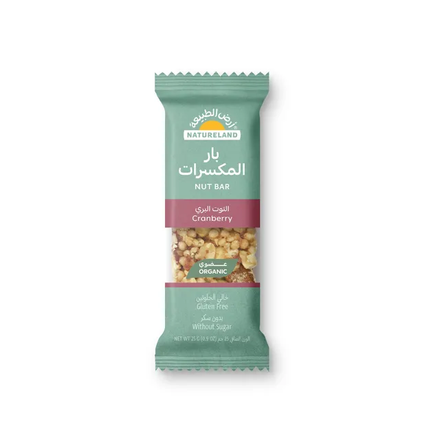 Natureland Nut Bar with Cranberries, 25g