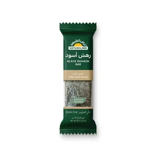 Natureland Black Rahash Bar with Date Syrup, 40g