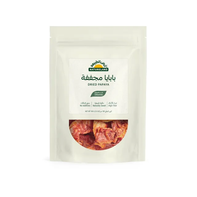 Natureland Dried Papaya, 100g
