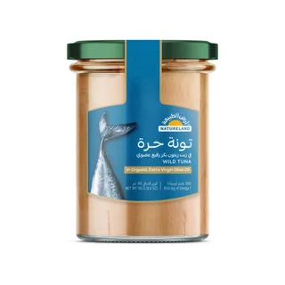 Natureland Wild Tuna in Organic Extra Virgin Olive Oil, 195g