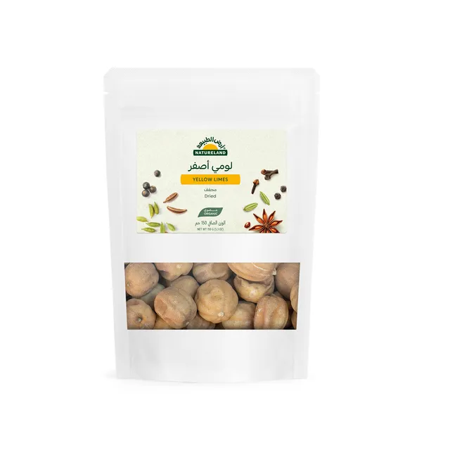 Natureland Dried Yellow Limes, 150g