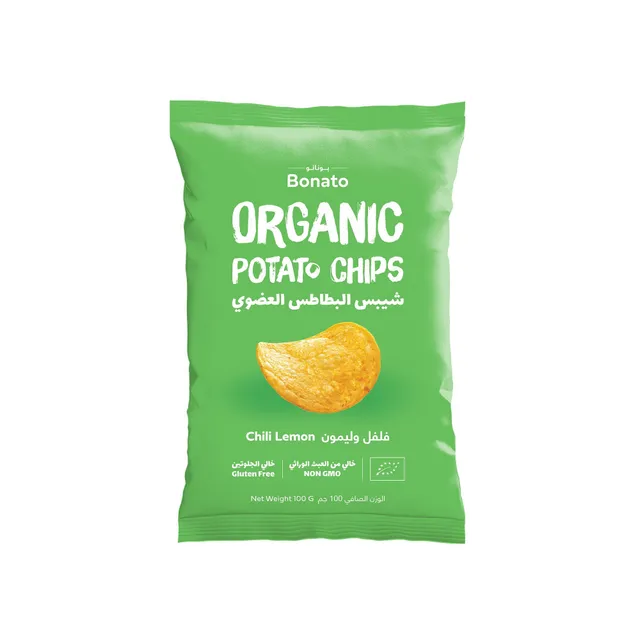 Bonato Organic Chili Lemon Potato Chips, 100g