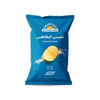 ناتشرلاند شرائح بطاطس بملح البحر، 100 جم