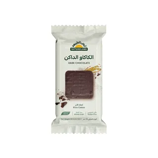 أرض الطبيعة - كعك الأرز بالشوكولاتة الداكنة 90 جرام