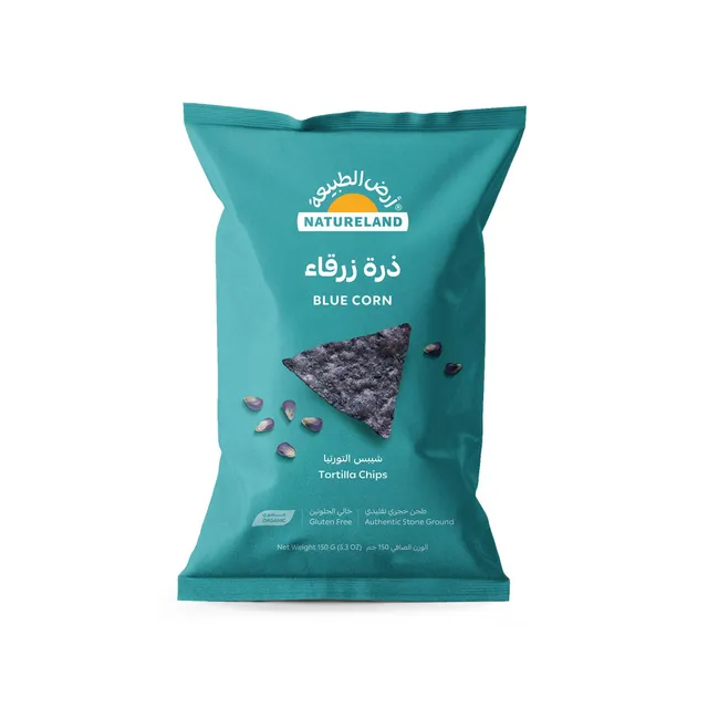 Natureland Blue Corn Tortilla Chips 150 g
