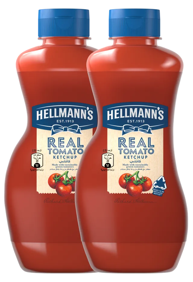 Hellmann's Real Tomato Ketchup, 2x800g