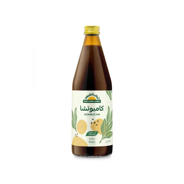 Natureland Organic Plain Kombucha, 330ml