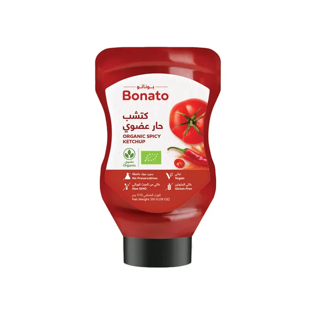 Bonato Organic Spicy Ketchup, 510g