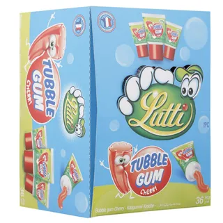 Lutti Cherry Tubble Bubble Gum, 36x35g