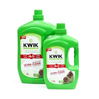 Kwik Shine Disinfectant Ultra Clean Pine Assorted, 3L +1.5L