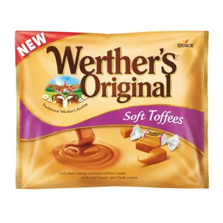 Storck Werther's Original Soft Creamy Caramel Toffees Bag, 600g