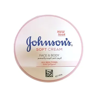 جونسونز كريم وجه وجسم ناعم لطيف ومرطب، 200ml