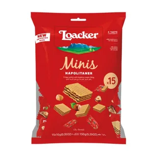 لوكر مينيز نابوليتانر كريم بندق ويفر, 150g