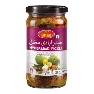 شان حيدرابادي مكس مخلل برطمان زجاج 300g