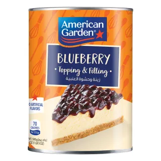 American Garden Blueberry Topping & Filling, No Artificial Colors or Flavors, 595g