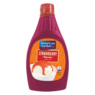 American Garden Strawberry Syrup, Gluten Free, Vegetarian, 680g