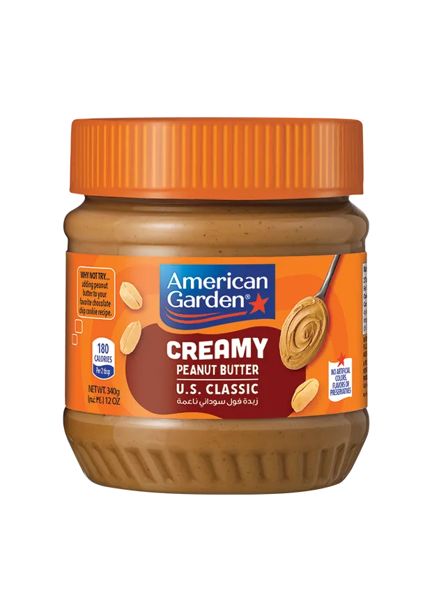 American Garden Creamy Peanut Butter, Vegan, Gluten Free, 340g