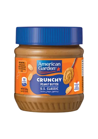 American Garden Chunky Peanut Butter, Vegan, Gluten Free, 340g