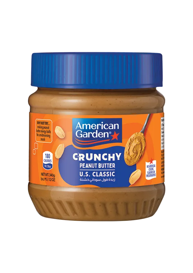 American Garden Chunky Peanut Butter, Vegan, Gluten Free, 340g