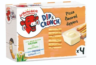 La Vache Qui Rit Dip & Crunch Cheese & Pizza Flavoured Breadstick Snack 140g