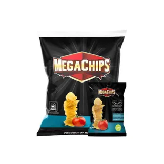 Mega Chips Tomato Ketchup Potato Chips, 22x13g